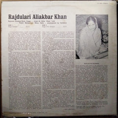 Rajdulari Aliakbar Khan  - Raga Kirwani; Raga Imni Bilawal (Vinyl)