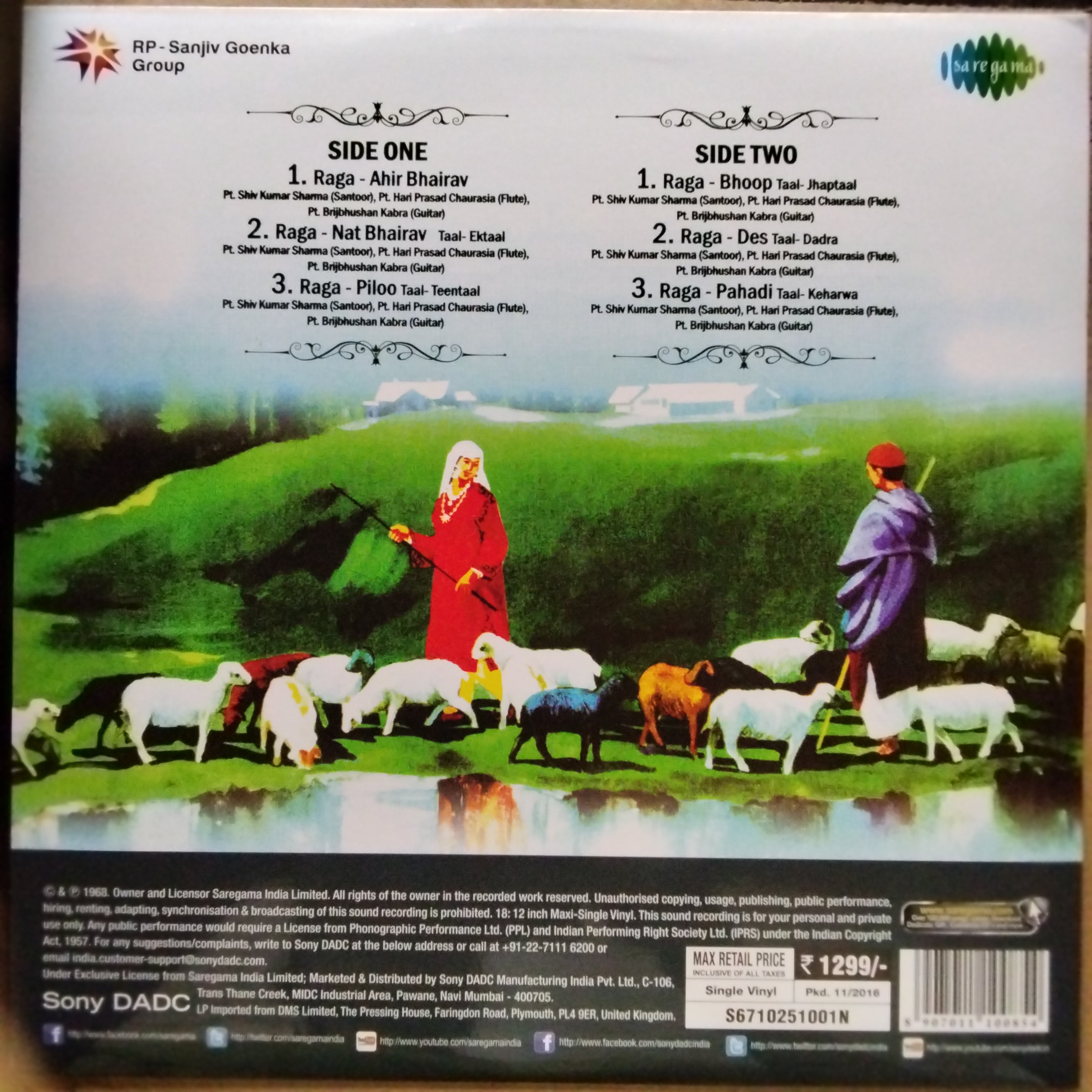 Pt. Shiv Kumar Sharma*, Pt. Brij Bhushan Kabra* And Pt. Hariprasad Chaurasia - Call Of The Valley (Vinyl)