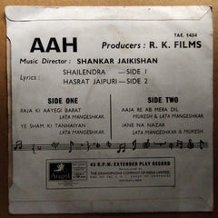 Shankar Jaikishan*  - Aah (45-RPM)