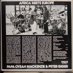 Papa Oyeah Mackenzie & Peter Giger  - Africa Meets Europe (Vinyl)