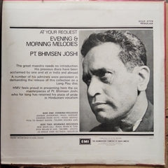 Bhimsen Joshi  - Evening & Morning Melodies (Vinyl)