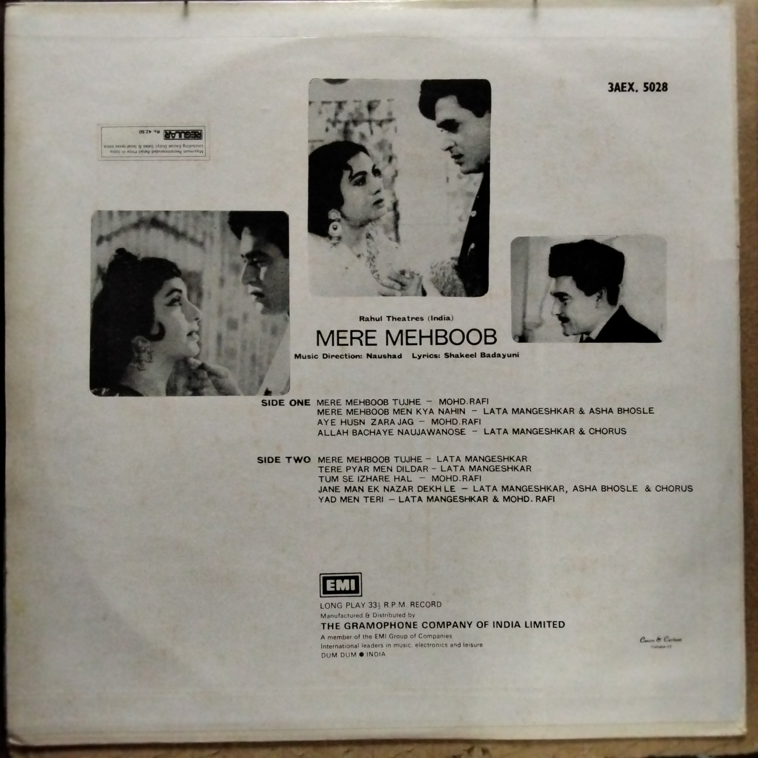 Naushad  - Mere Mehboob  (Vinyl)