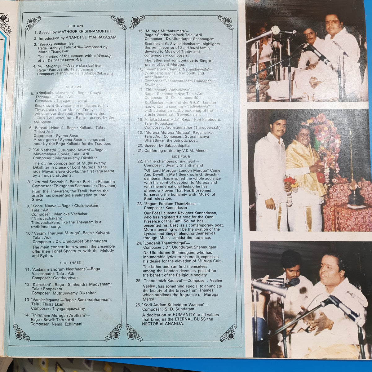 Seerkhazhi S. Govindarajan  - Live At Westninster Central Hall London  (Vinyl)