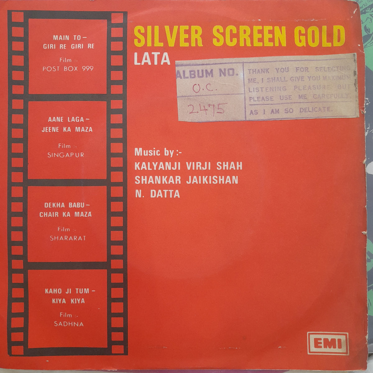 Lata Mangeshkar - Silver Screen Gold (45-RPM)