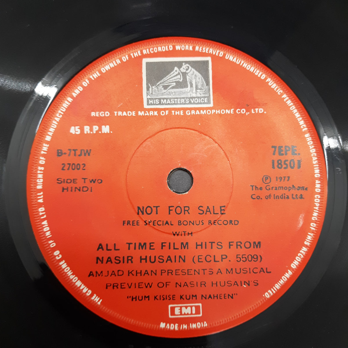 Rahul Dev Burman - Hum Kisise Kum Naheen-  (45-RPM)