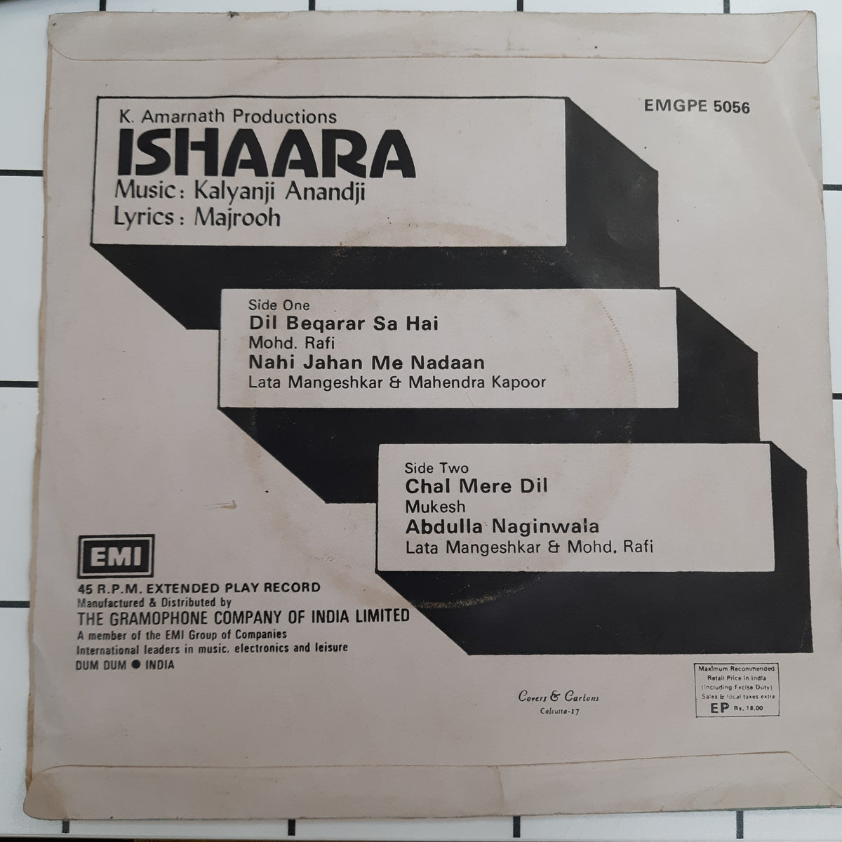 Kalyanji-Anandji - Ishaara  (45-RPM)