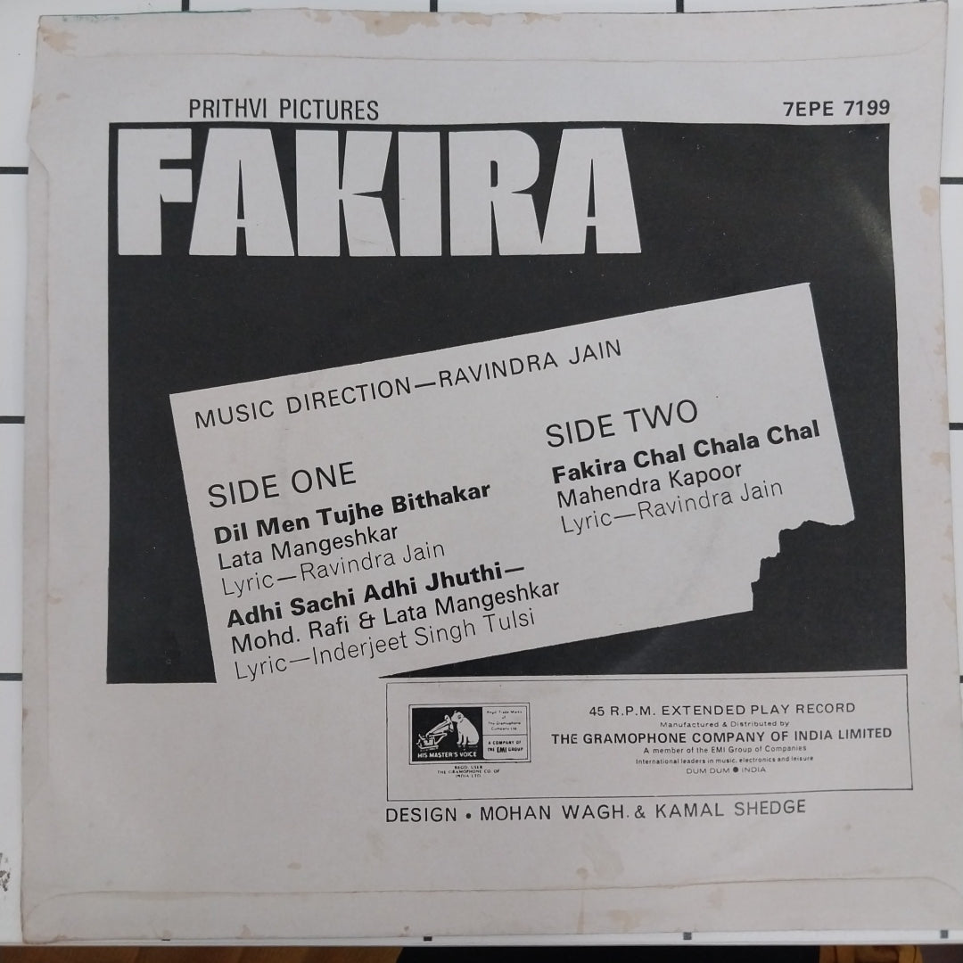 Ravindra Jain - Fakira (45-RPM)