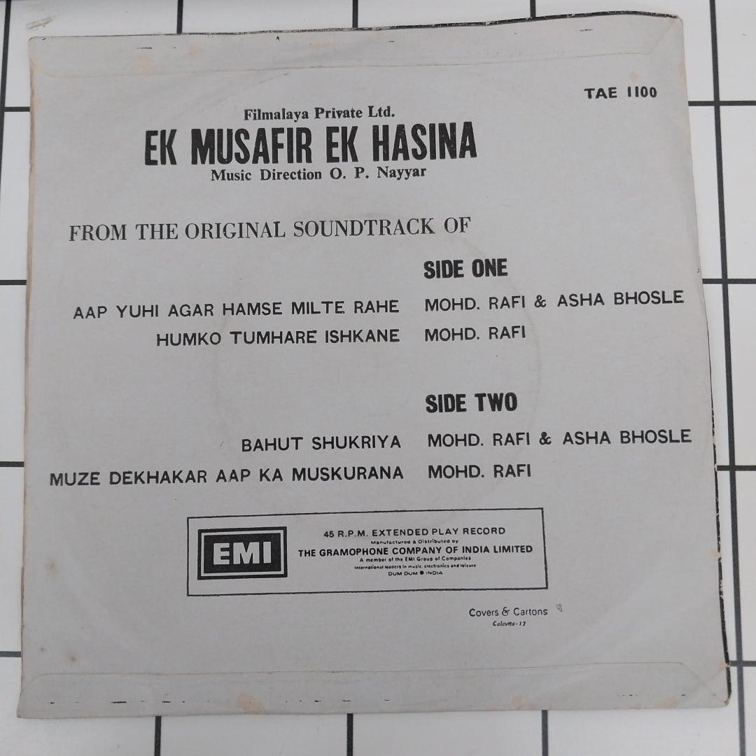 O. P. Nayyar - Ek Musafir Ek Hasina (45-RPM)