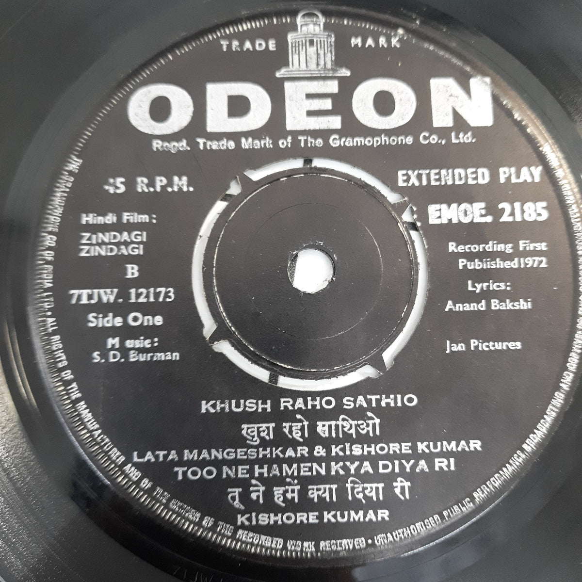 S.D.Burman - Zindagi Zindagi (45-RPM)
