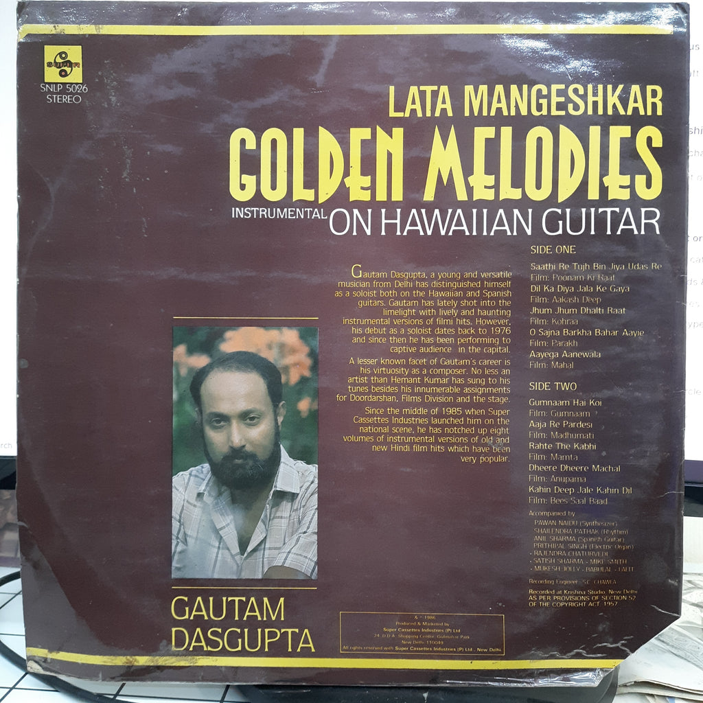 Gautam Dasgupta - Lata Mangeshkar Golden Melodies (Vinyl)