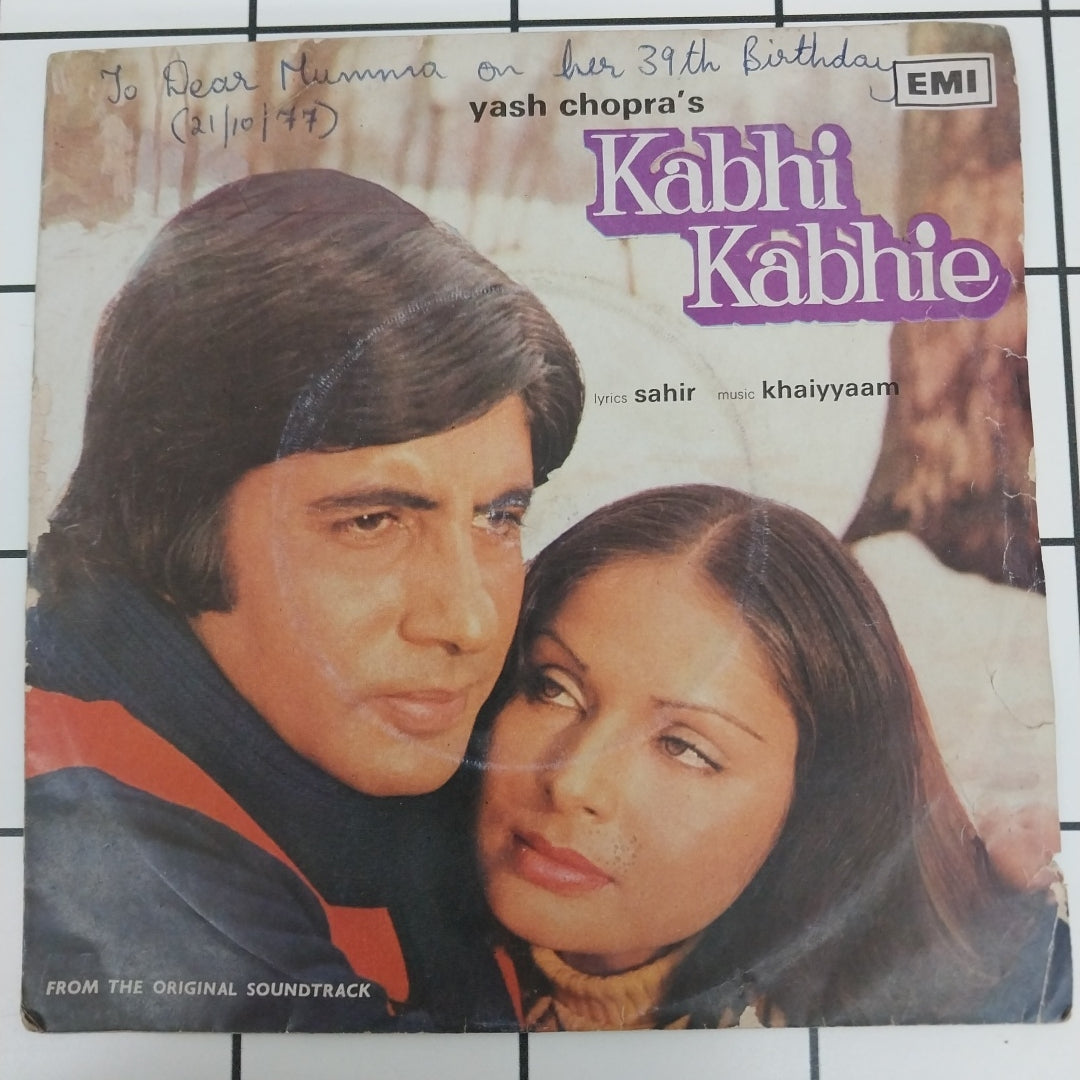 Khayyam - Kabhi Kabhi  (45-RPM)