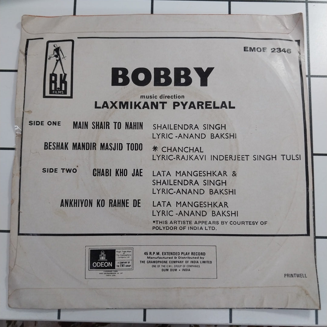 Laxmikant Pyarelal - Bobby (45-RPM)