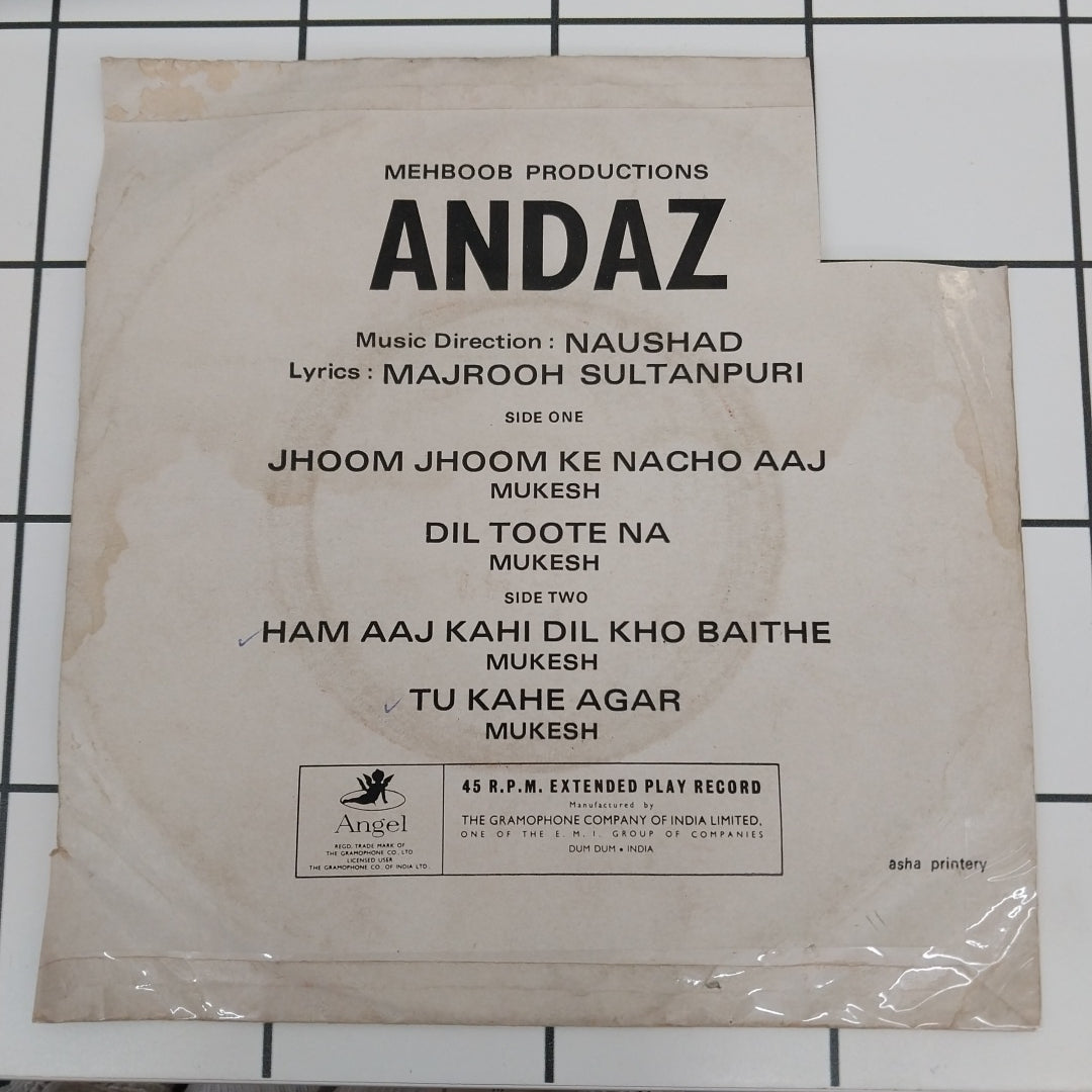 Naushad - Andaz (45-RPM)