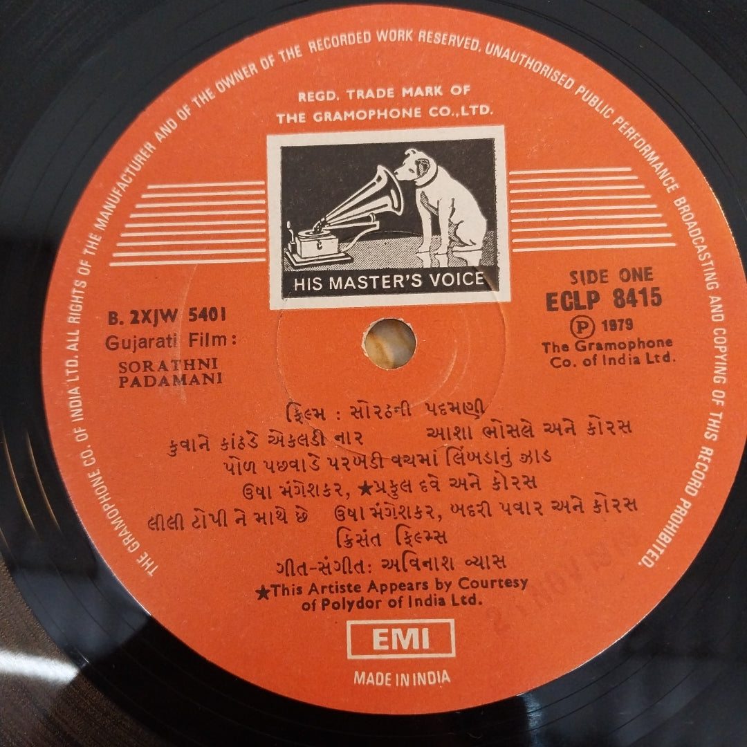 Avinash Vyas - Sorathni Padamni (Vinyl)