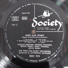 "West Side Story" 1963 London Cast, Orchestra Conducted By Lawrence Leonard With George Chakiris, Bruce Trent, Lucille Graham - West Side Story (Vinyl)