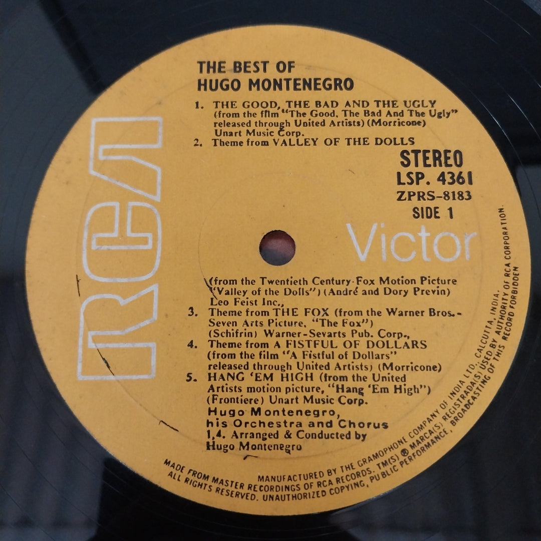 Hugo Montenegro - The Best Of Hugo Montenegro (Vinyl)