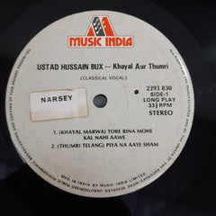 Hussain Bux - Khayal Aur Thumri  (Vinyl)