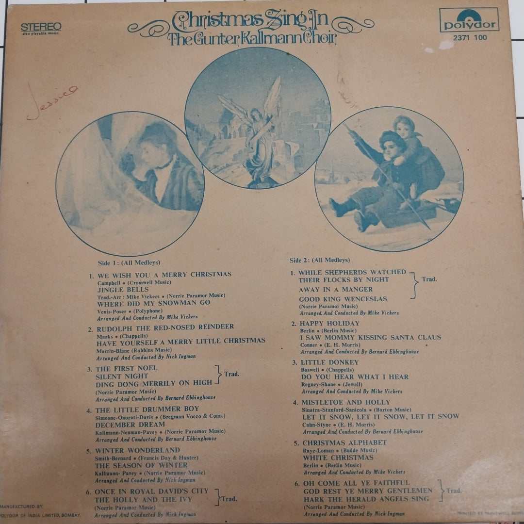 GÃ¼nter Kallmann Chor - Christmas Sing-In With The Gunter Kallmann Choir (Vinyl)