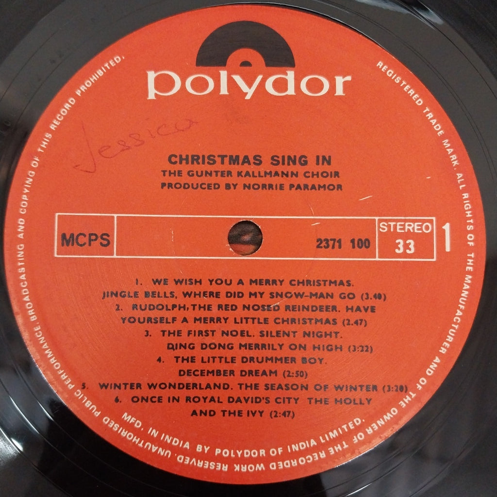 GÃ¼nter Kallmann Chor - Christmas Sing-In With The Gunter Kallmann Choir (Vinyl)