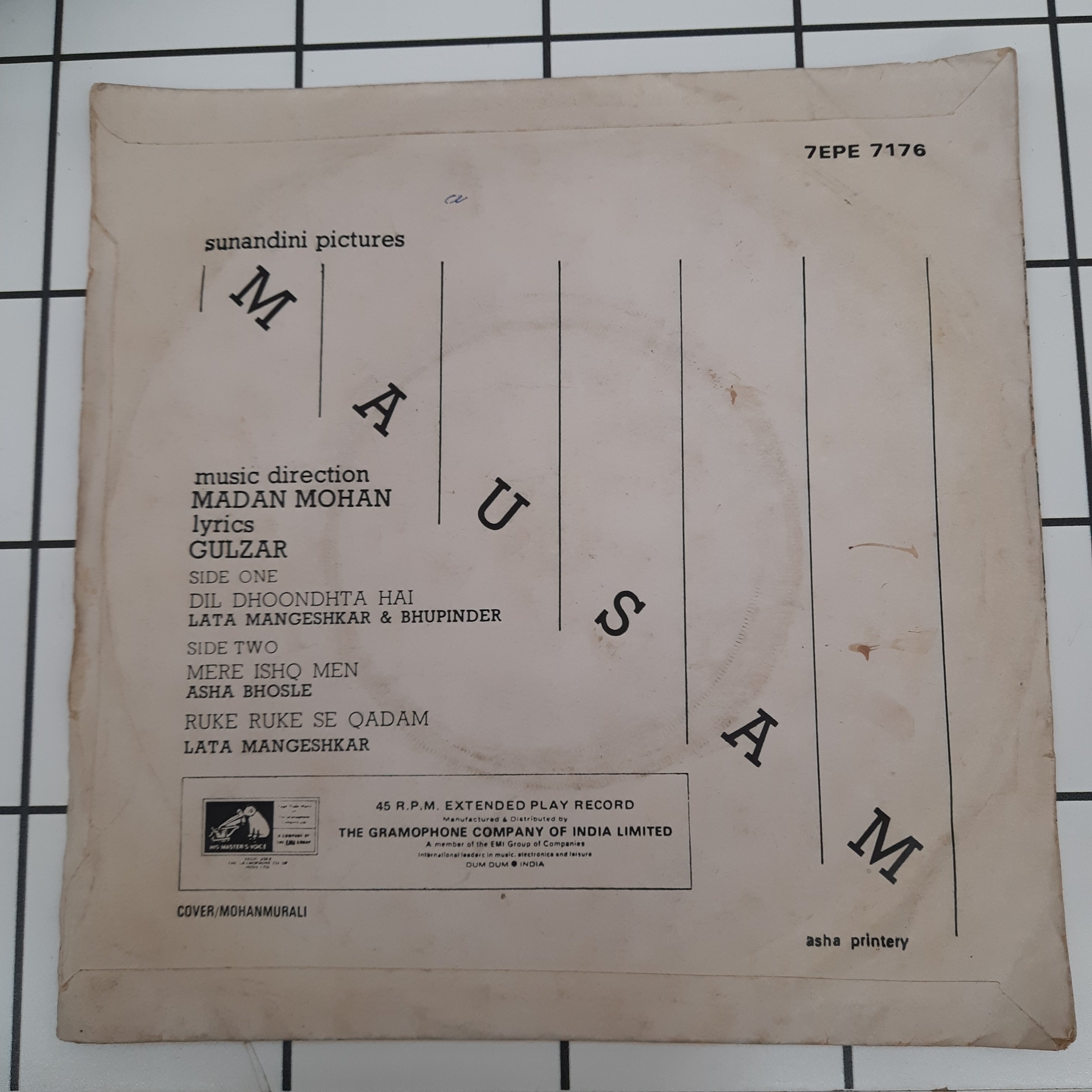 Madan Mohan - Mausam (45-RPM)