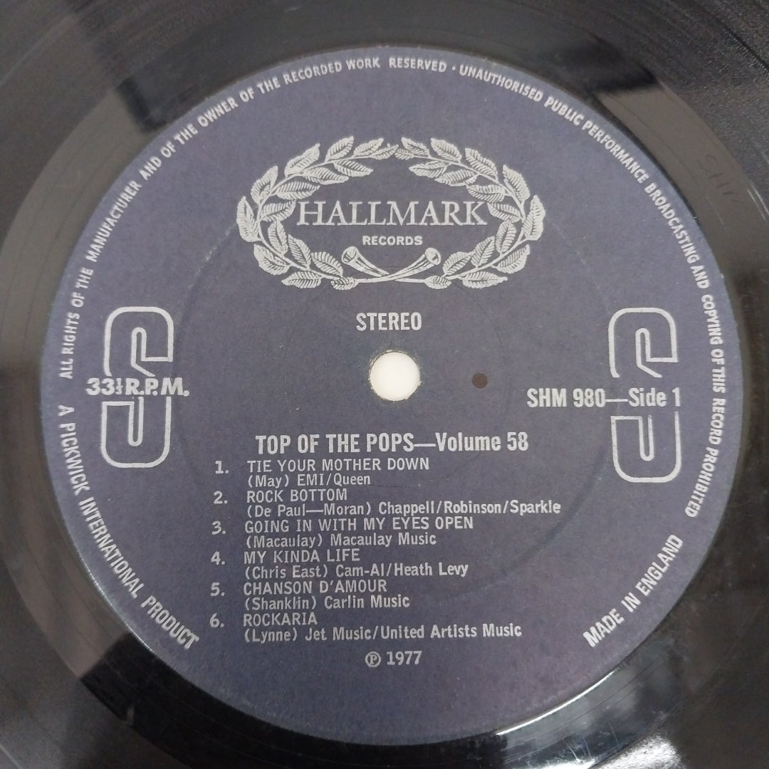 Unknown Artist - Top Of The Pops Vol. 58 (Vinyl)