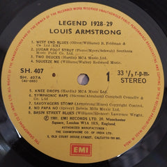 Louis Armstrong - The Louis Armstrong Legend 1928-29 (Vinyl)