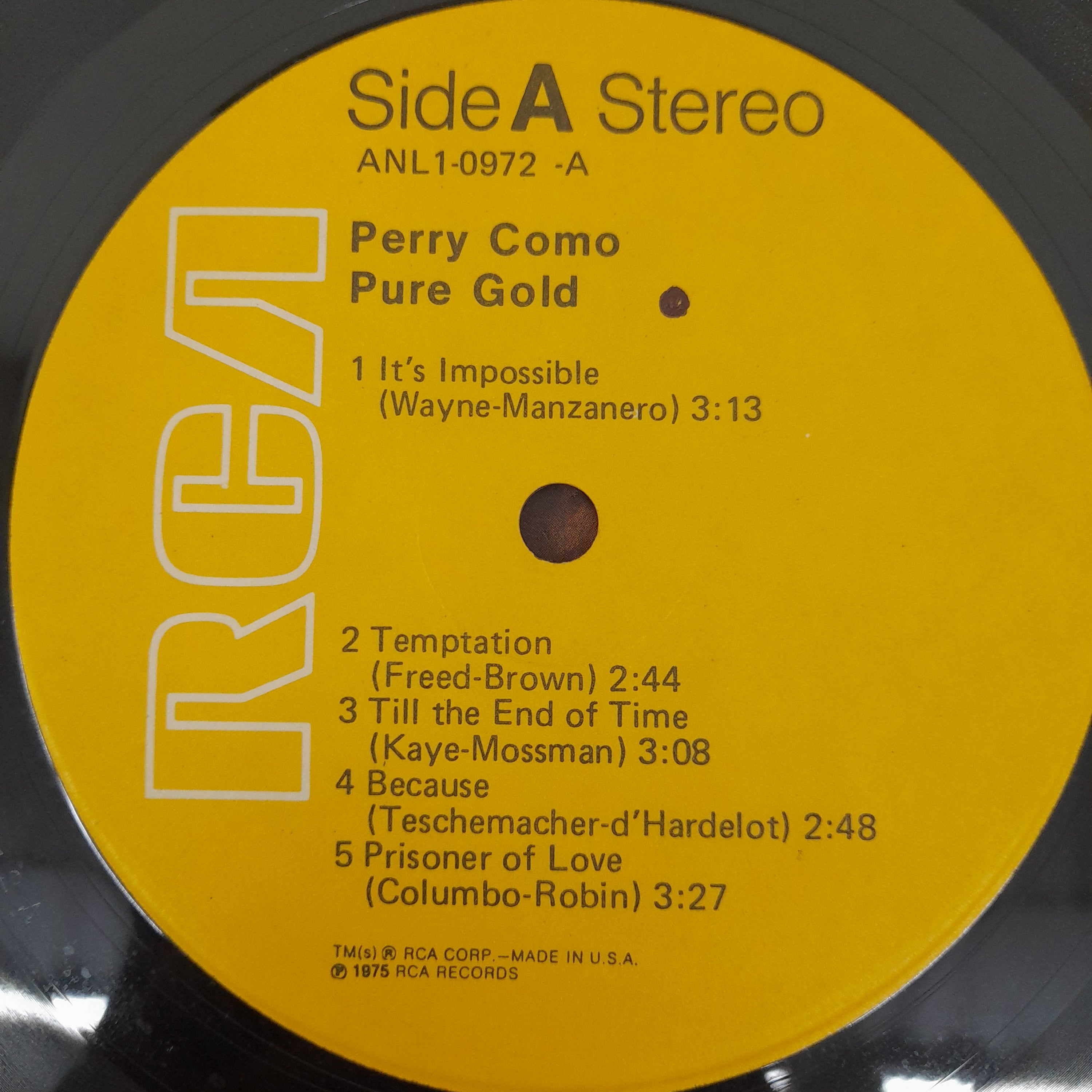 Perry Como - Pure Gold (Vinyl)