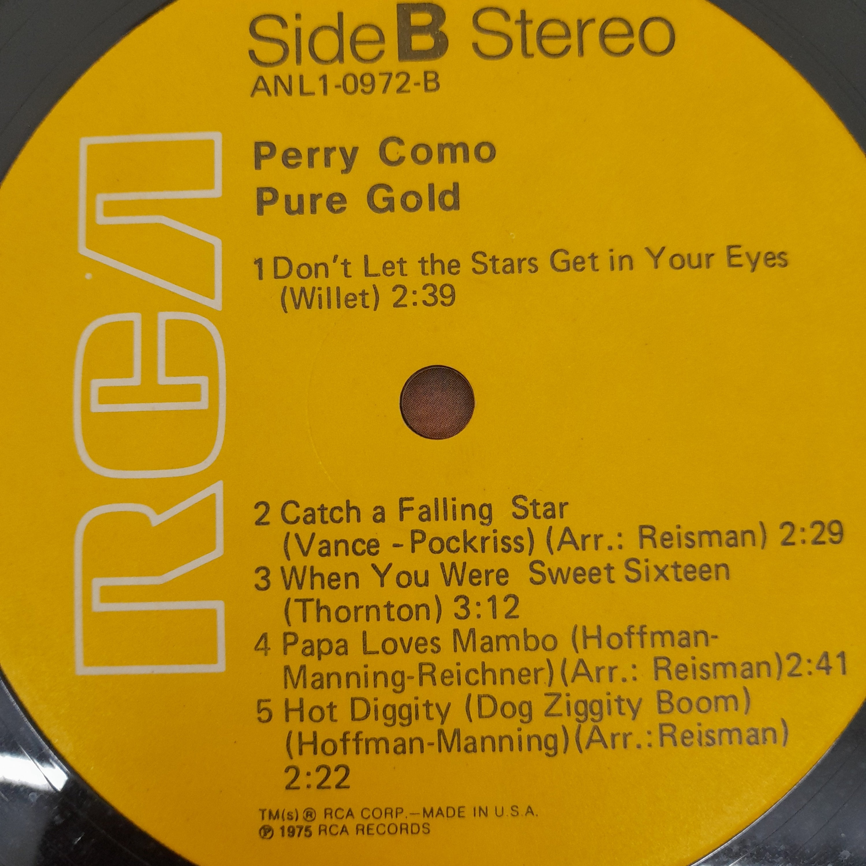 Perry Como - Pure Gold (Vinyl)