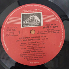Amir Khan - Memorable Evenings With Ustad Amir Khan Saheb Vol. II (Vinyl)