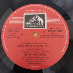 Amir Khan - Memorable Evenings With Ustad Amir Khan Saheb Vol. II (Vinyl)