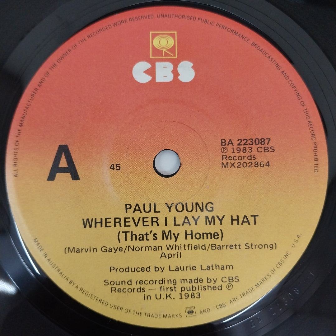 Paul Young  - Wherever I Lay My Hat (45-RPM)