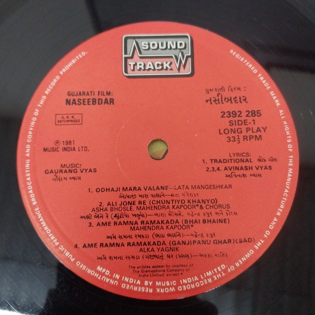 Gaurang Vyas - Naseebdar (Vinyl)