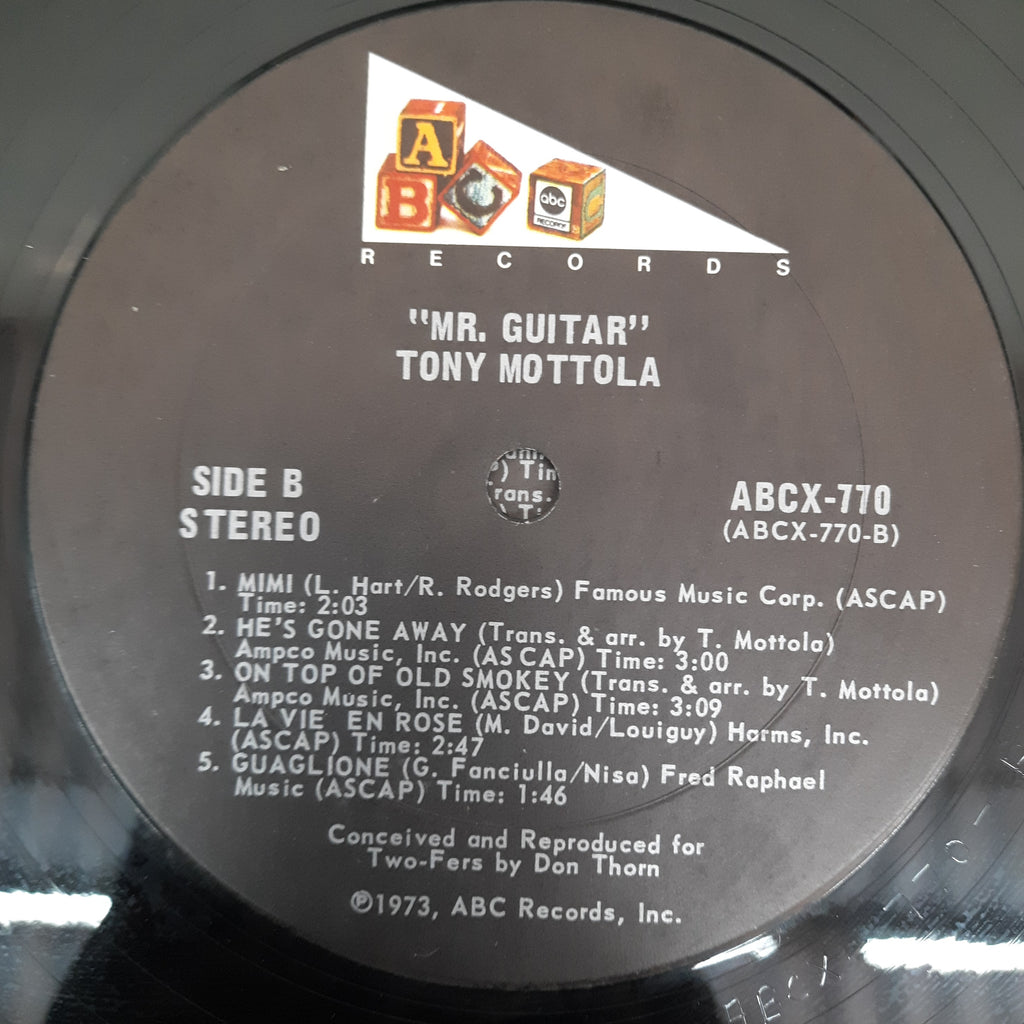 Tony Mottola - Mr. Guitar (Vinyl) (2 LP)