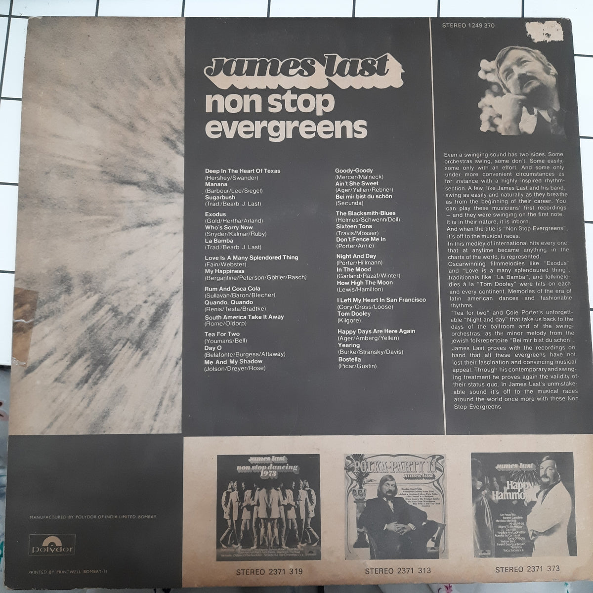James Last - Non Stop Evergreens (Vinyl)