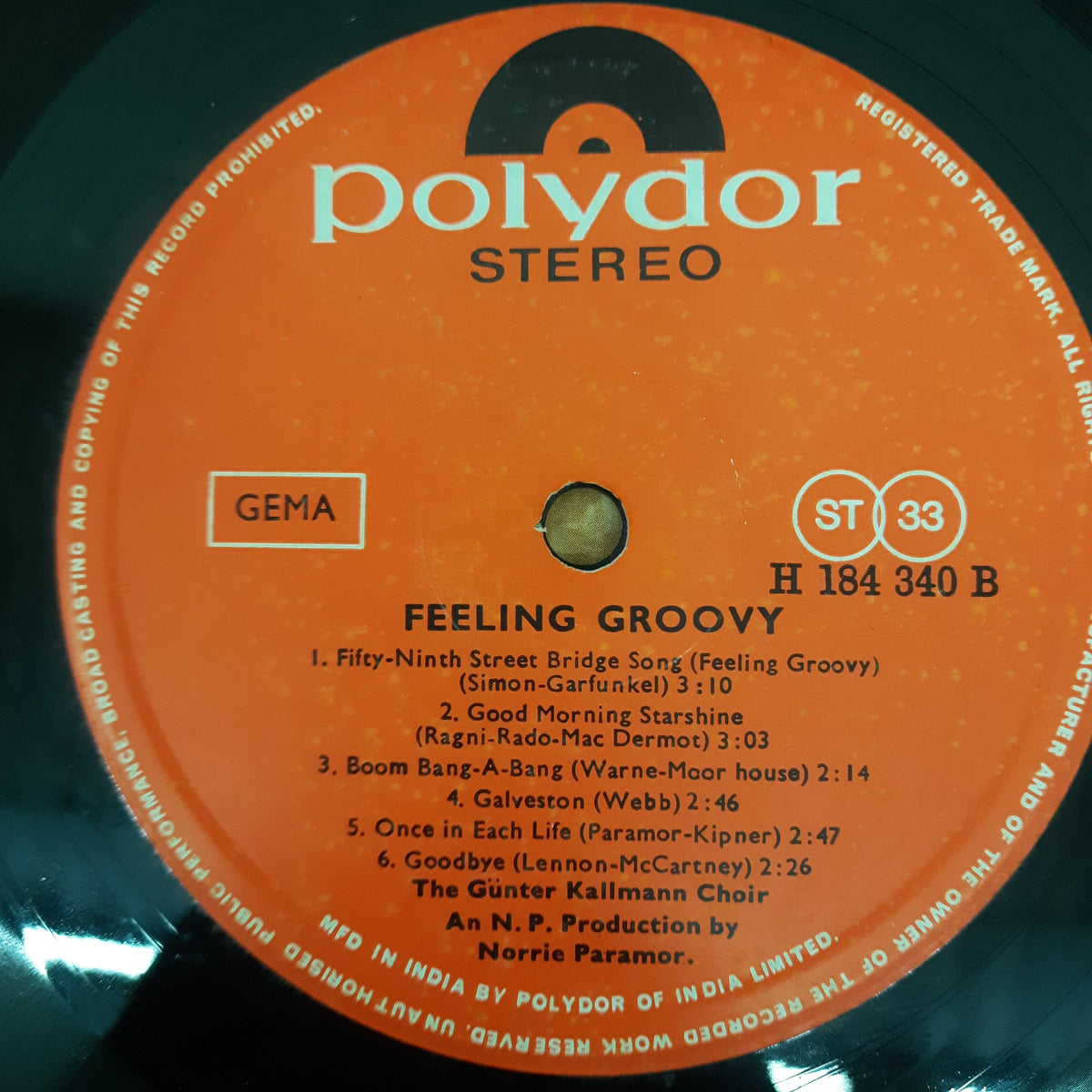 GÃ¼nter Kallmann Chor - Feeling Groovy (Vinyl)