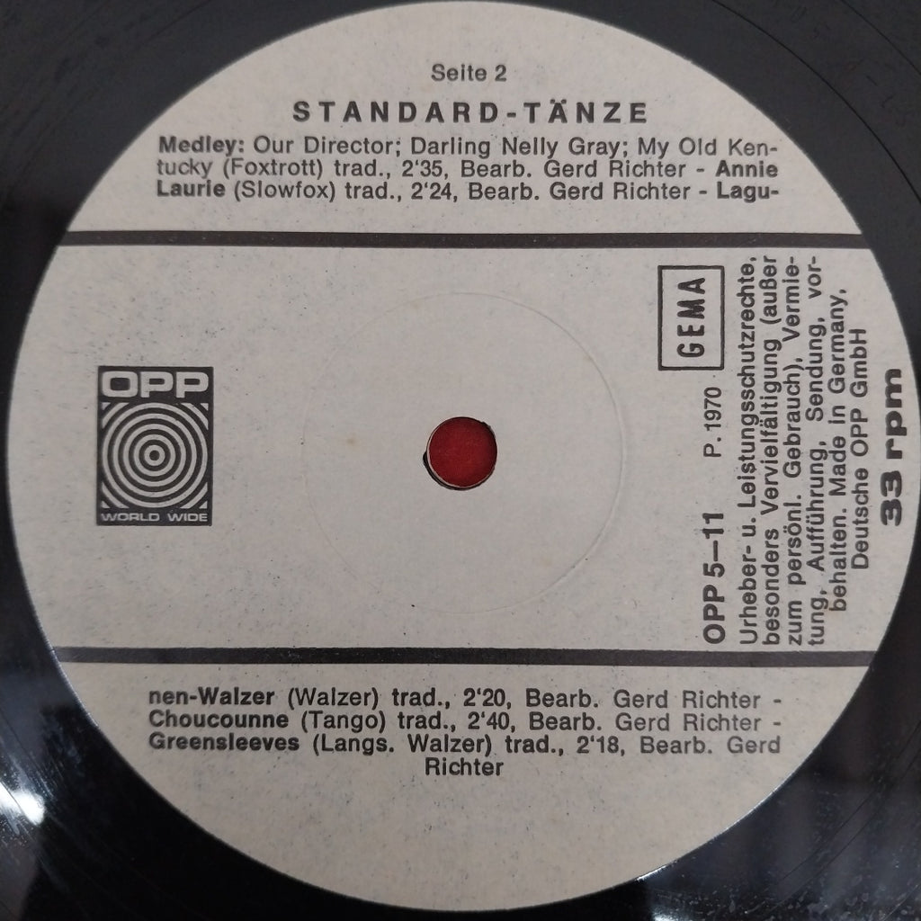 Gerd Richter Combo - Standard-TÃ¤nze (Vinyl)