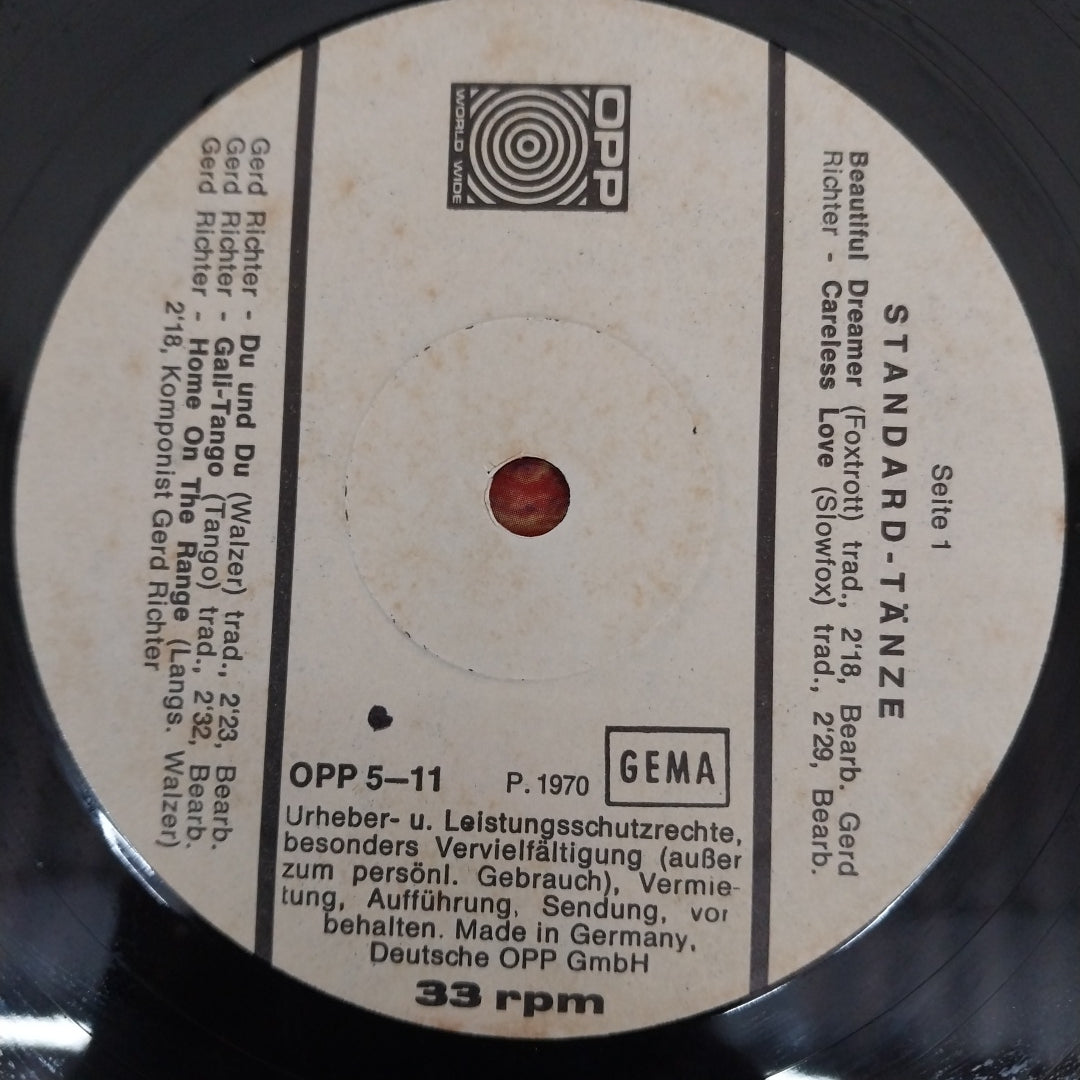 Gerd Richter Combo - Standard-TÃ¤nze (Vinyl)