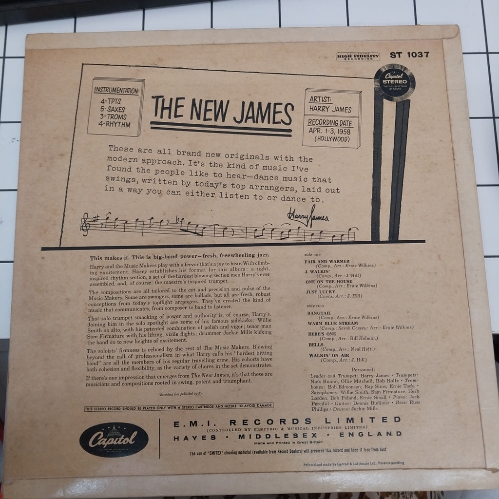 Harry James And His Orchestra - The New James (Vinyl)