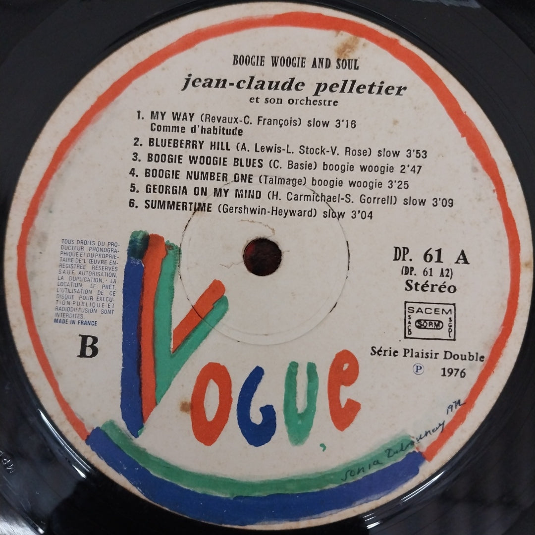 Jean-Claude Pelletier Et Son Orchestre - Boogie Woogie & Soul (Vinyl) (2)