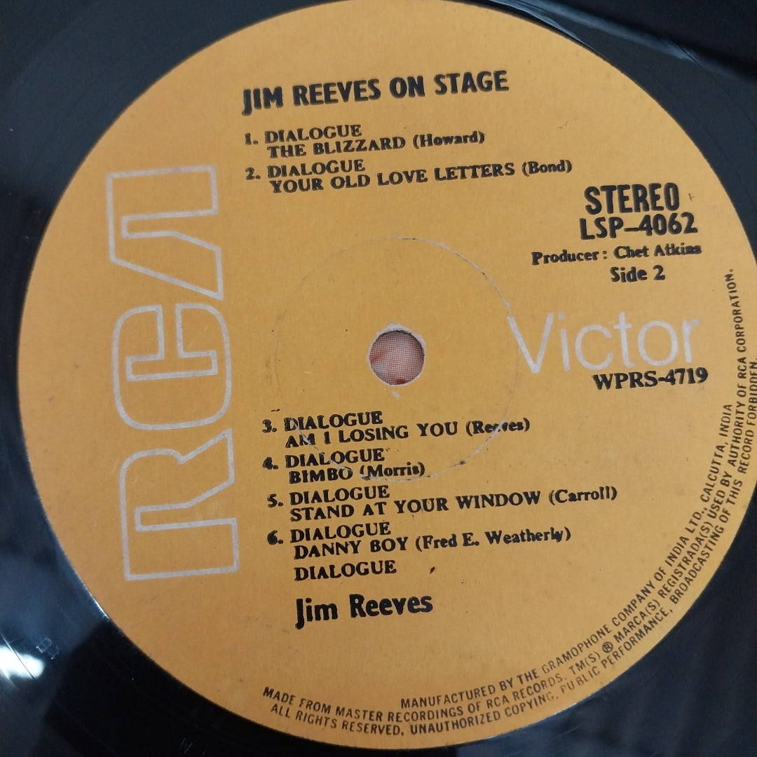 Jim Reeves - Jim Reeves On Stage (Vinyl)