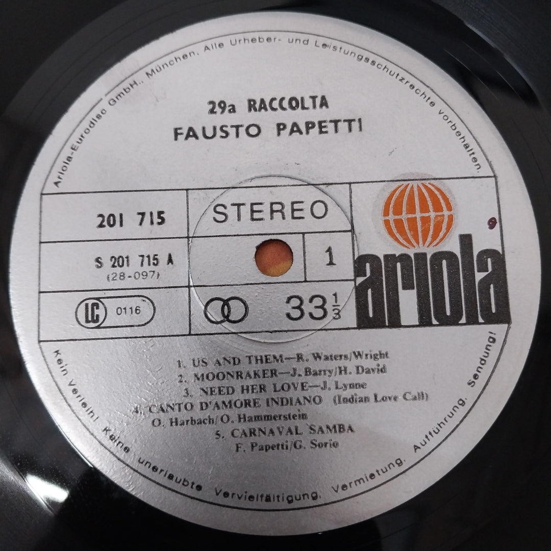 Fausto Papetti - 29a Raccolta (Vinyl)