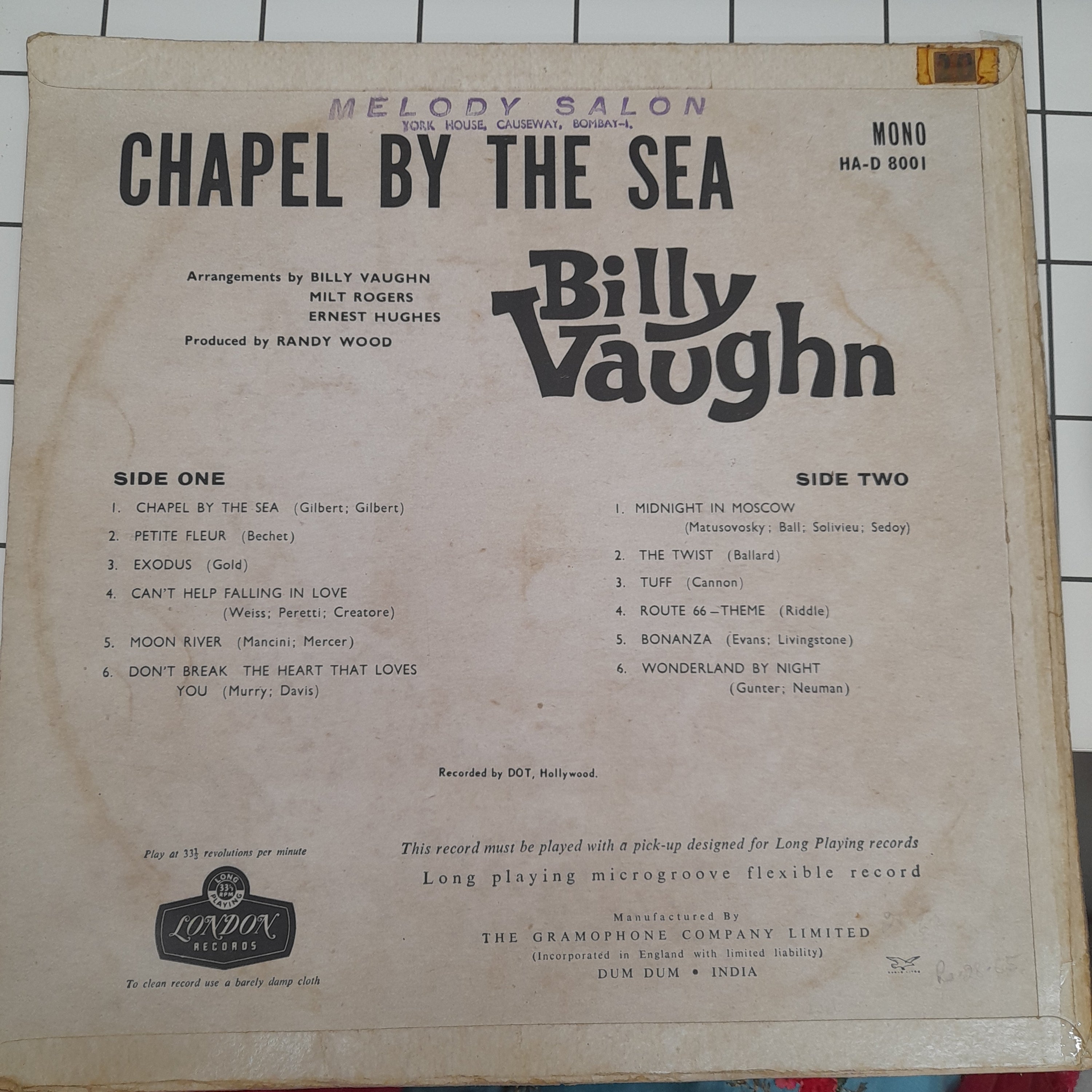 Billy Vaughn And His Orchestra - Chapel By The Sea (Vinyl)