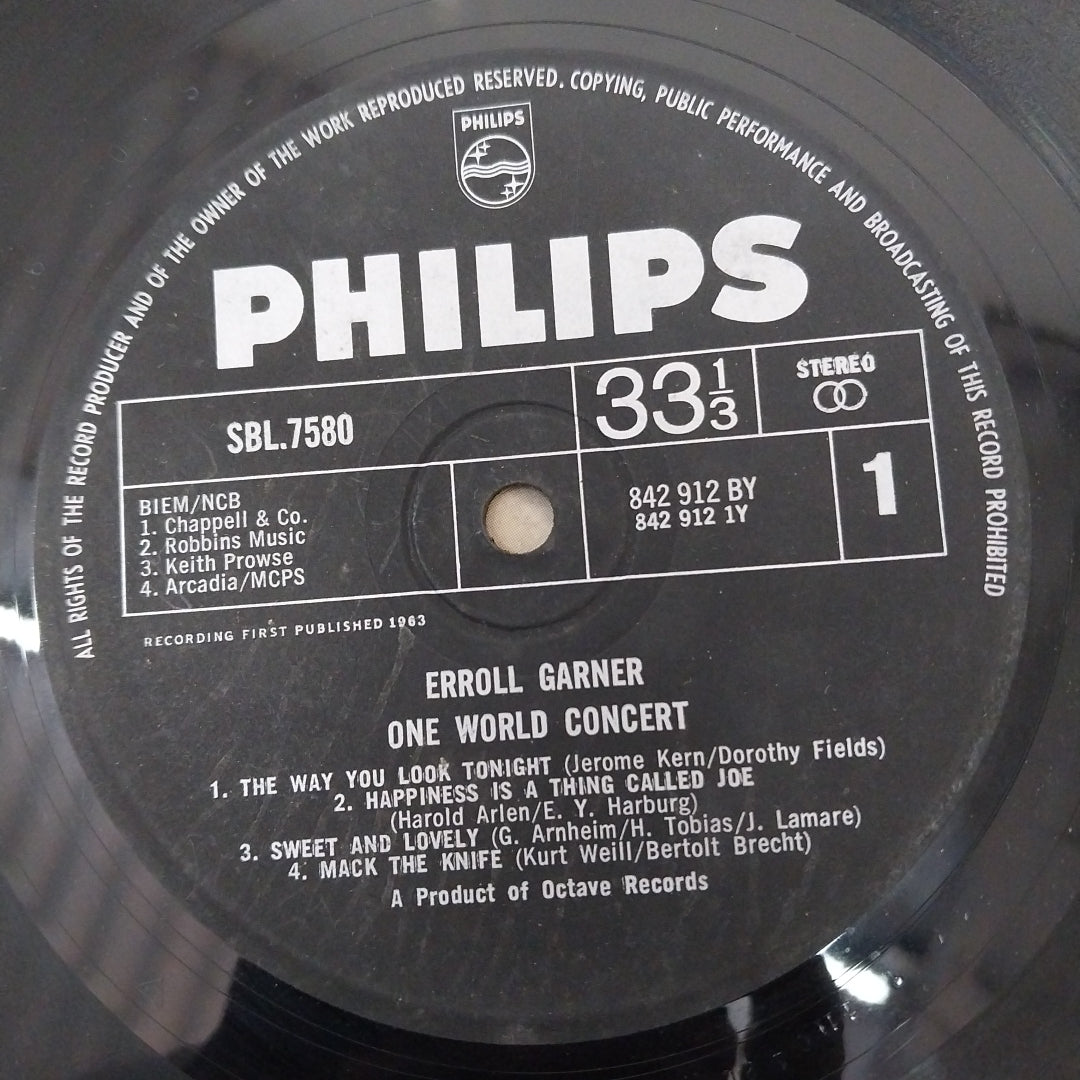 Erroll Garner - One World Concert (Vinyl)