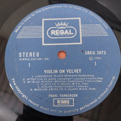 Frans Van Bergen - Violin On Velvet (Vinyl)