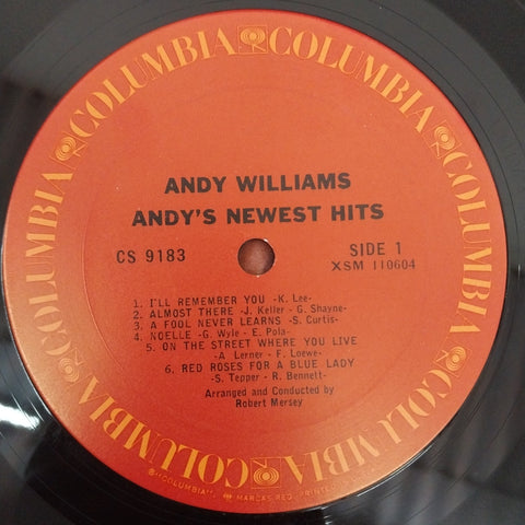 Andy Williams - Newest Hits (Vinyl)