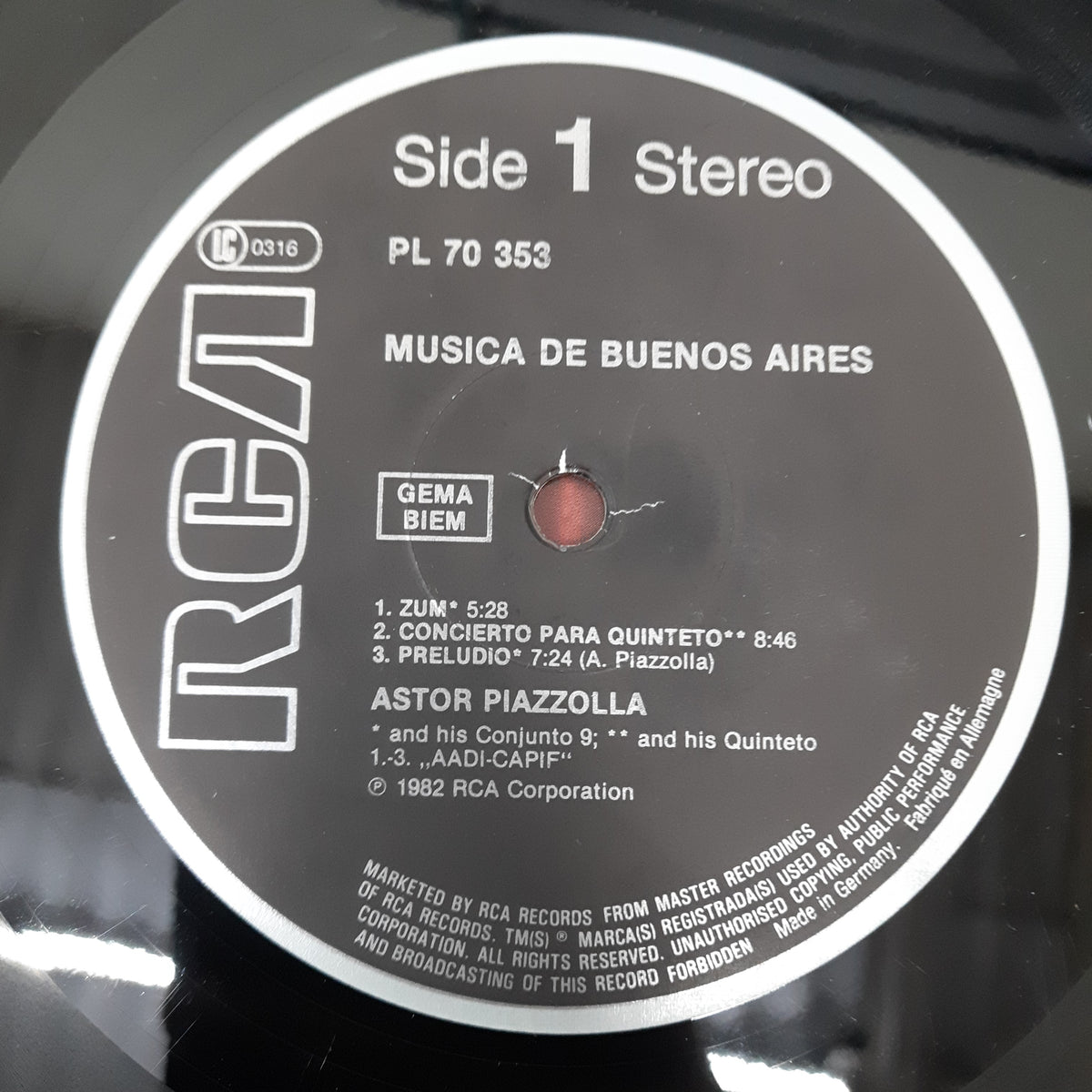 Astor Piazzolla Y Su Quinteto, Astor Piazzolla Y Su Conjunto 9 - Musica De Buenos Aires (Vinyl)