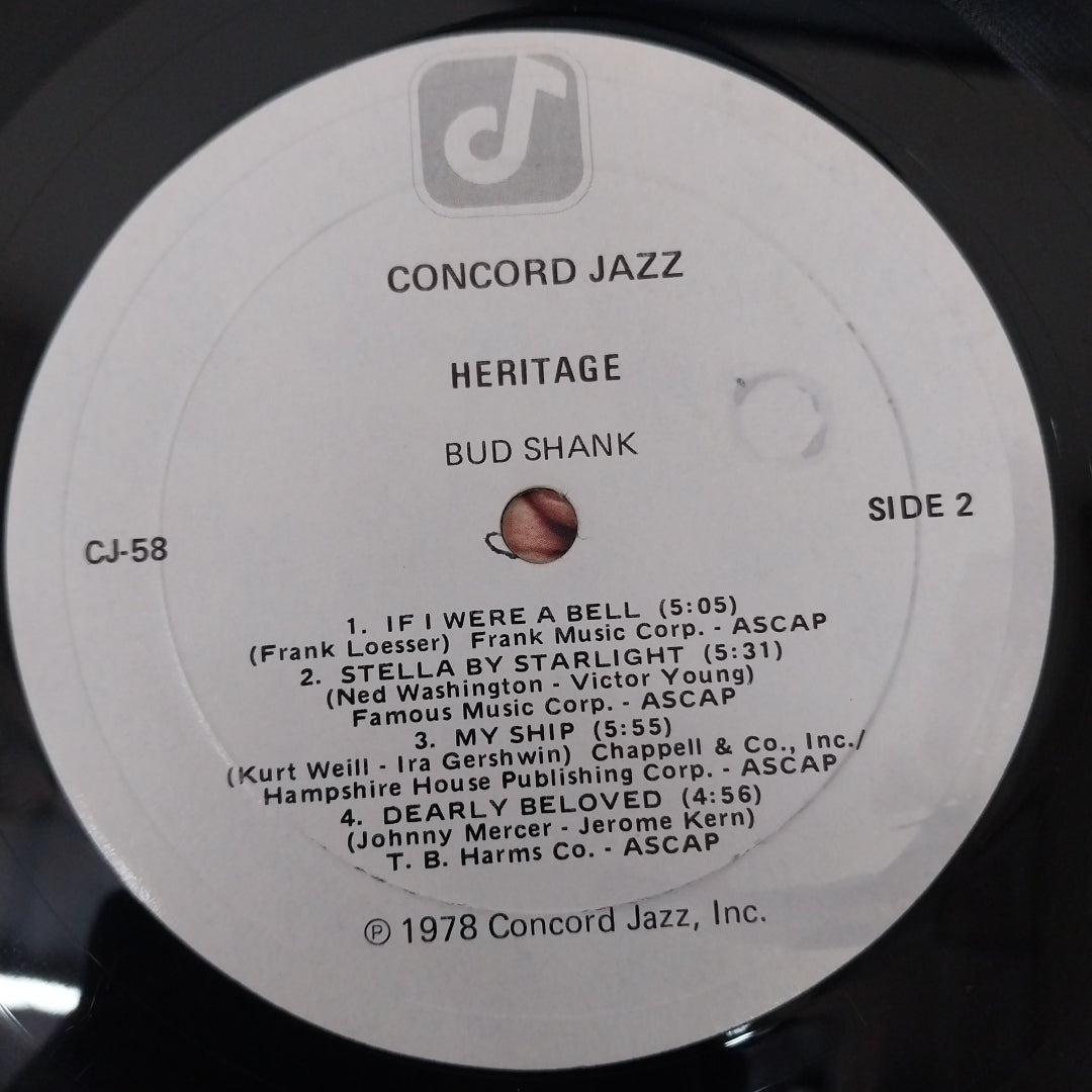 Bud Shank - Heritage (Vinyl)