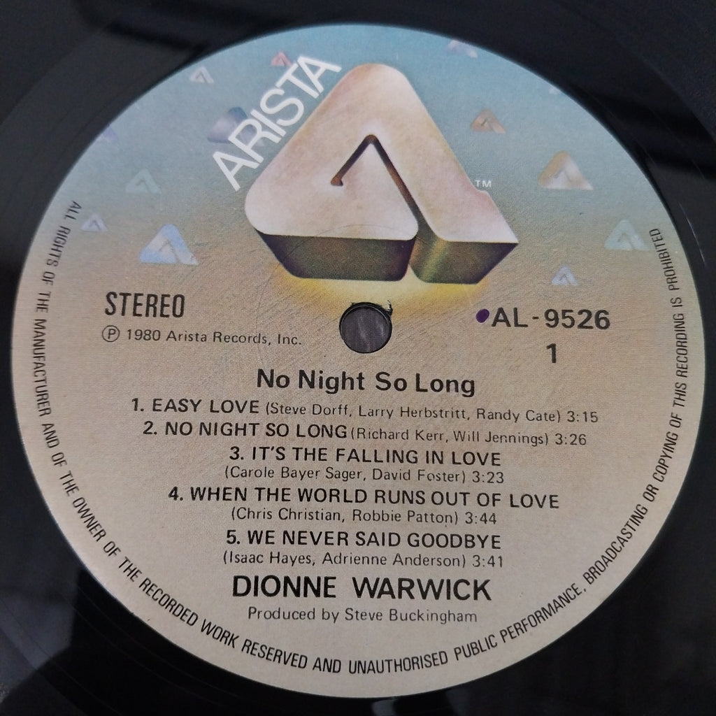 Dionne Warwick - No Night So Long (Vinyl)