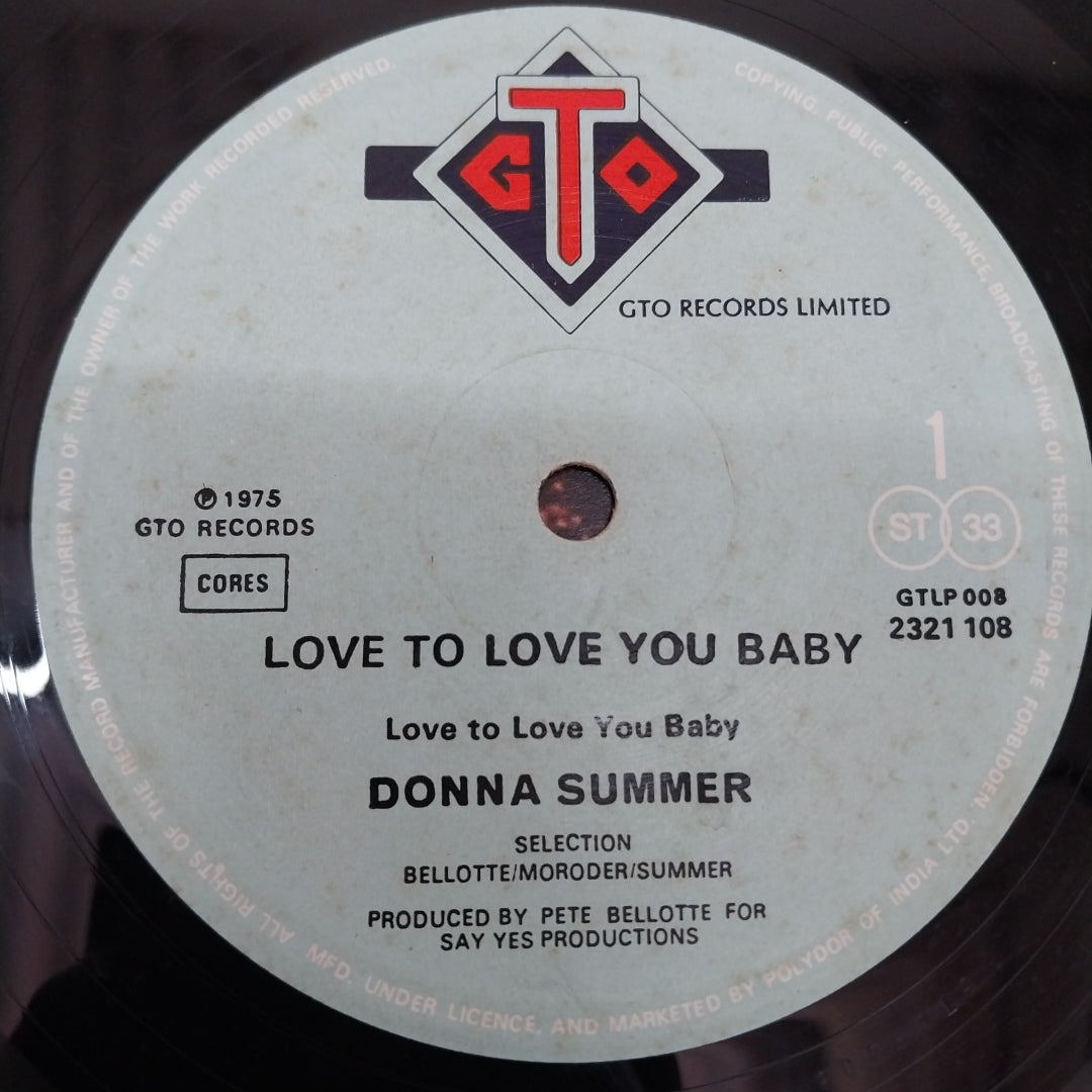 Donna Summer - Love To Love You Baby (Vinyl)