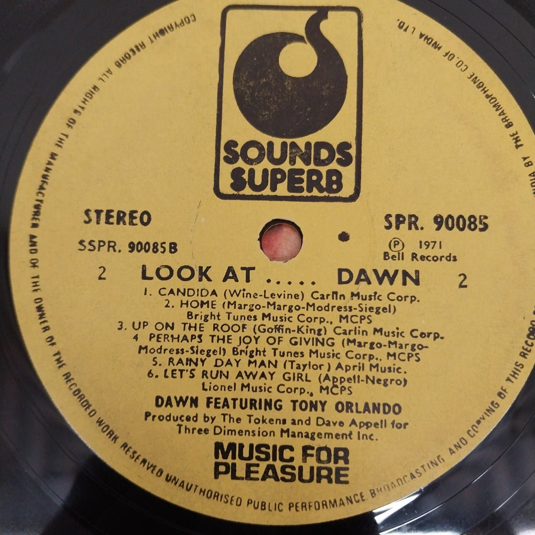 Dawn (5) Featuring Tony Orlando - Look At ..... Dawn (Vinyl)